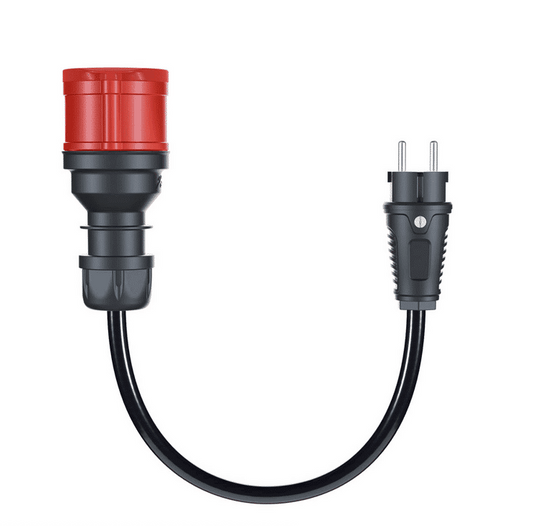 go-e Gemini flex 11 kW auf Schuko Adapter