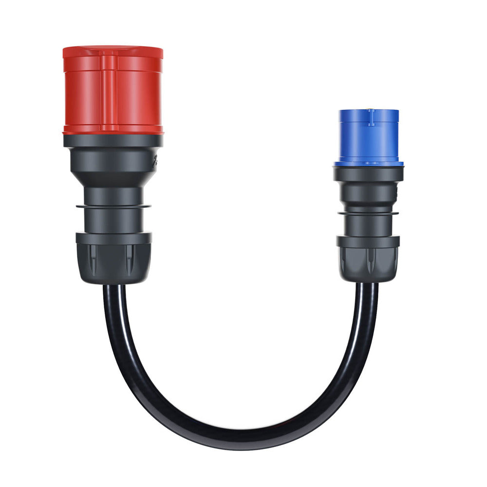 go-e Gemini flex 22 kW auf CEE blau 16 A Adapter