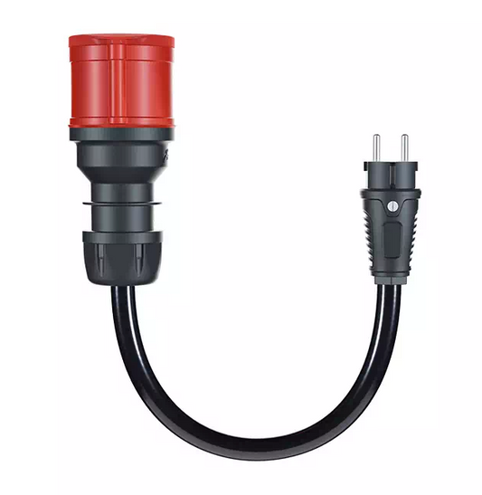 go-e Gemini flex 22 kW auf Schuko Adapter