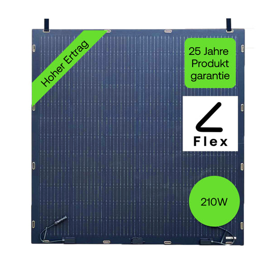 Flexibles Solarmodul 210W in Full Black