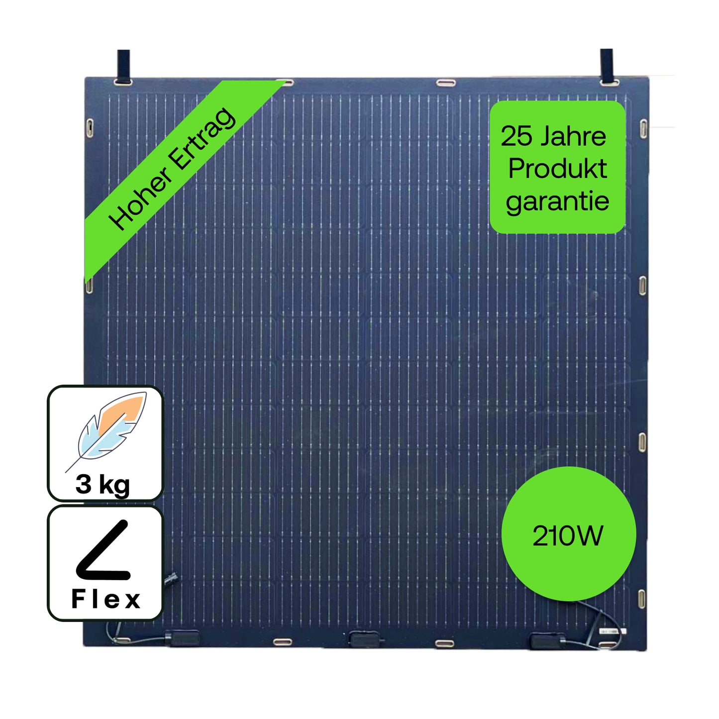 Balkonkraftwerk Set Growatt Neo + 2x 210W Flex Solarmodule