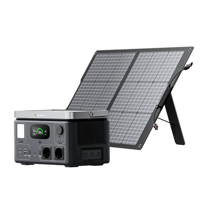 Growatt Vita 550 Tragbare Powerstation 538Wh 600W + 100W Faltbares Solarpanel
