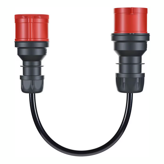 go-e Gemini flex 11 kW auf CEE rot 32 A Adapter
