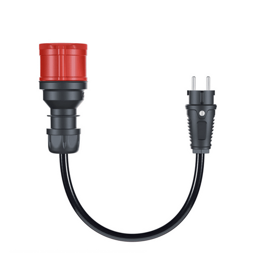 go-e Gemini flex 11 kW auf Schuko Adapter